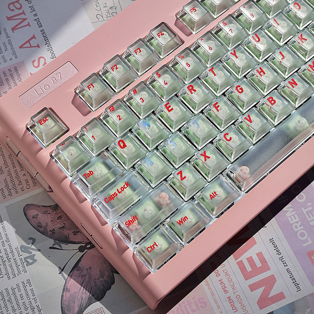 蜡笔小新主题键帽二面雾透pc材质原厂高度适配机械键盘atk68MAD60 - 图3