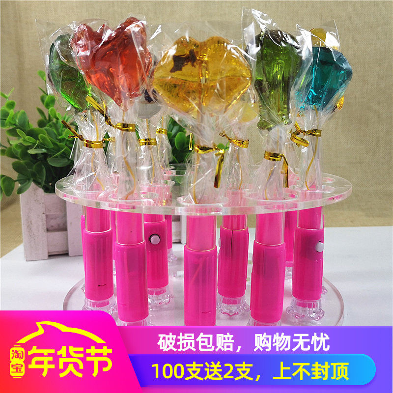 发光棒棒糖呆萌LED酒吧夜场ktv玫瑰话梅七彩闪光儿童七夕创意糖果,淘宝优惠券,粉丝福利购,淘宝优惠卷