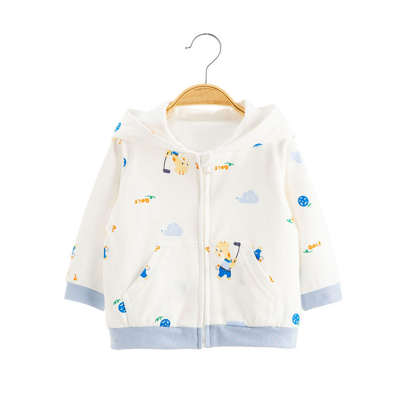 童泰婴儿外套双层秋季纯棉男女宝宝春秋款单件连帽上衣秋装婴幼儿,淘宝优惠券,粉丝福利购,淘宝优惠卷