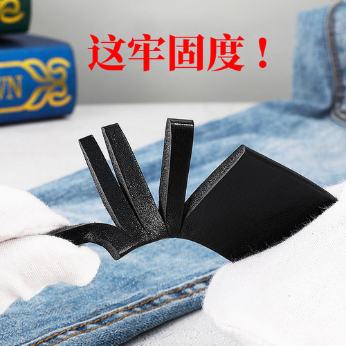 不锈钢皮带男士真皮平滑扣头层牛皮整张皮单层皮潮正装裤腰带商务 - 图2