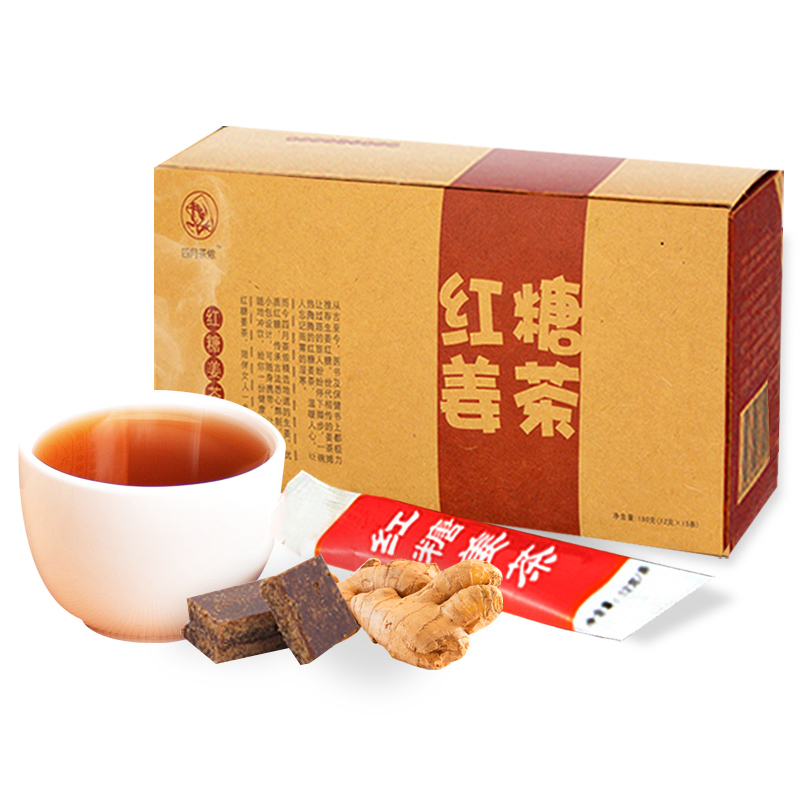 【买3送1】四月茶侬姜茶 速溶红糖姜茶180g 红糖姜母茶老姜汤 - 图3