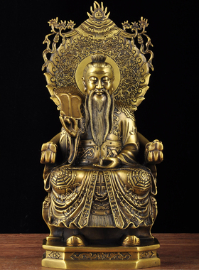 三清道祖摆件净艺坊全铜