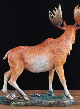 彩铜羚羊摆件铜羊工艺品家居客厅玄关电视柜装饰品乔迁商务礼品