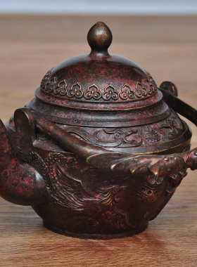 茶壶纯铜祭祀供奉佛具用品