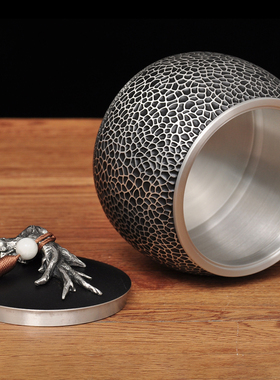 纯锡茶叶罐摆件锡罐家用装茶叶罐子密封罐送长辈退休乔迁商务礼品