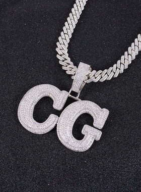 字母数字拼接组合吊坠