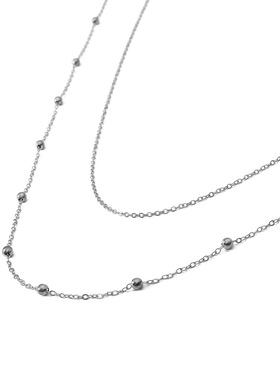 小香风欧美几何多层后背链