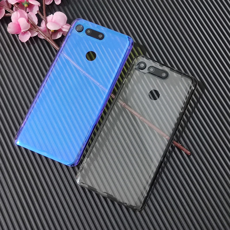 适用于荣耀V30后盖玻璃透明 替换V20魔改蓝光电池盖 V30pro外壳盖