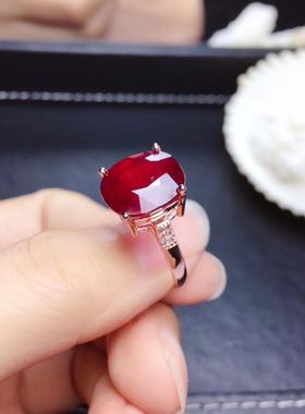 925银宝石高档大气精工礼物戒指