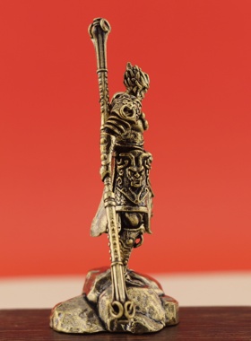 黄铜动漫模型潮玩摆件游戏黑神话悟空孙悟空手办雕像车内造景摆件