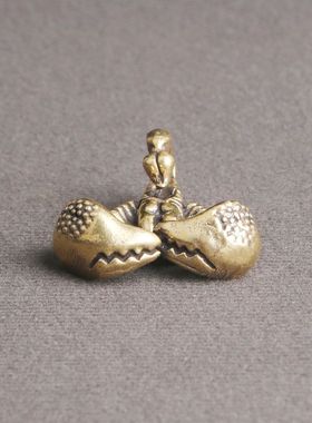 复古黄铜蝎子钥匙扣挂件天蝎座工艺品创意个性桌面家装小摆件