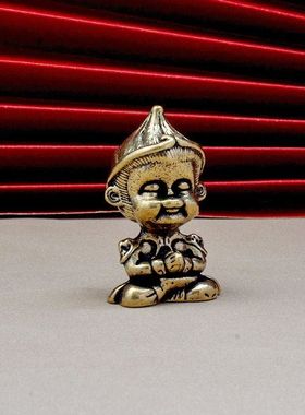 实心黄铜斗战胜佛金箍棒美猴王孙悟空汽车客厅办公室桌面铜摆件