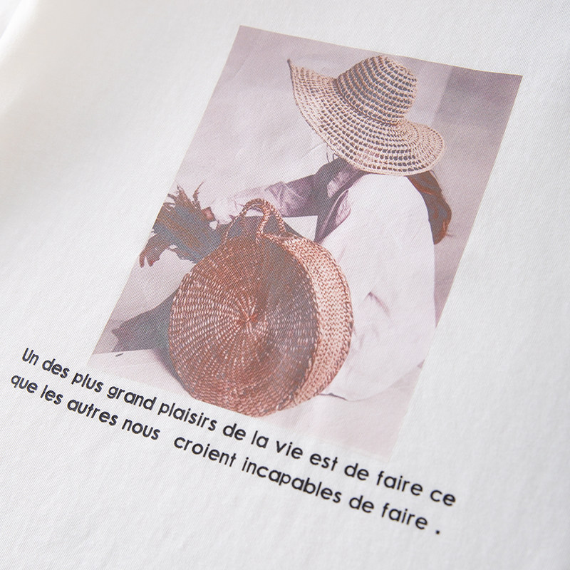 初棉定制棉竹节降温感宽松廓形t恤 初棉T恤