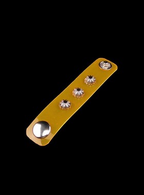 南瓜铆钉明黄翠绿透明软塑料戒指