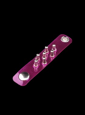 奶嘴铆钉紫罗兰半透明软塑料戒指