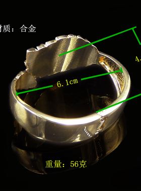 叶片个性化风弹簧合金属搭配手镯