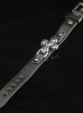 骷髅头十字架朋克风饰品道具手环