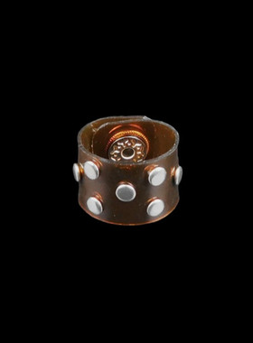 小钉星星紫红半透明软塑料戒指朋