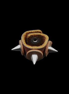 复古铜色圆锥尖刺子弹头铆钉戒指