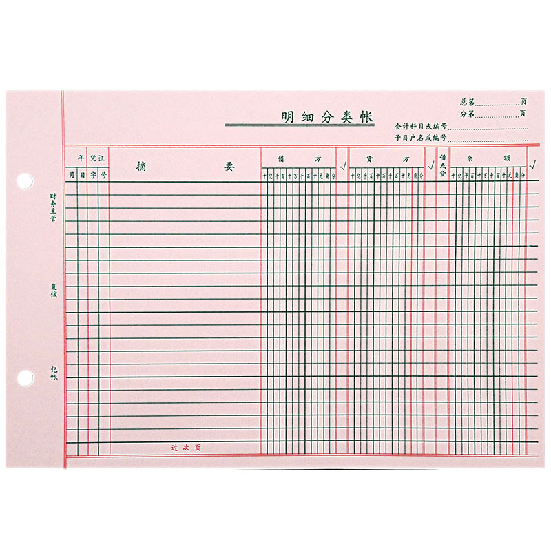 16K三栏明细数量金额现金日记账银行多栏明细账本总账总分类活页 - 图3