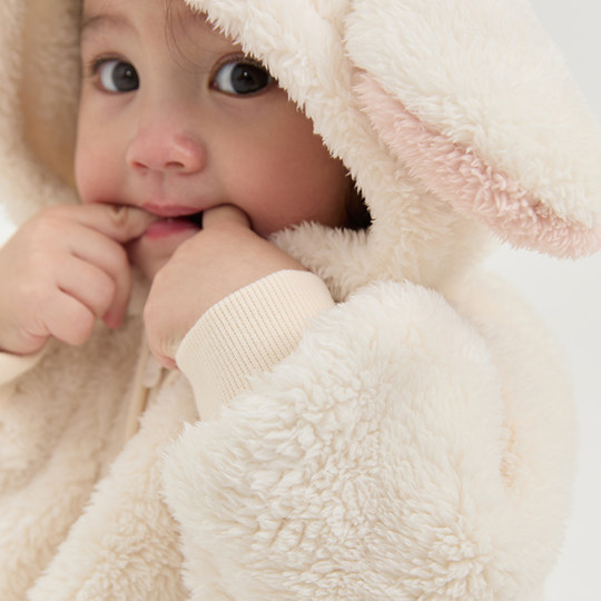 Papa crawling autumn and winter baby jumpsuit cute shape baby crawling suit to keep warm when going out