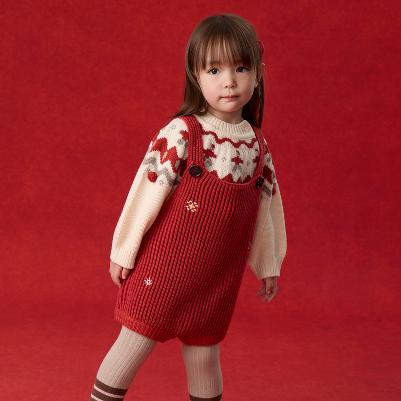 【新品】papa爬爬冬季儿童裤子男女童连体背带裤撞色条纹软糯亲肤,淘宝优惠券,粉丝福利购,淘宝优惠卷