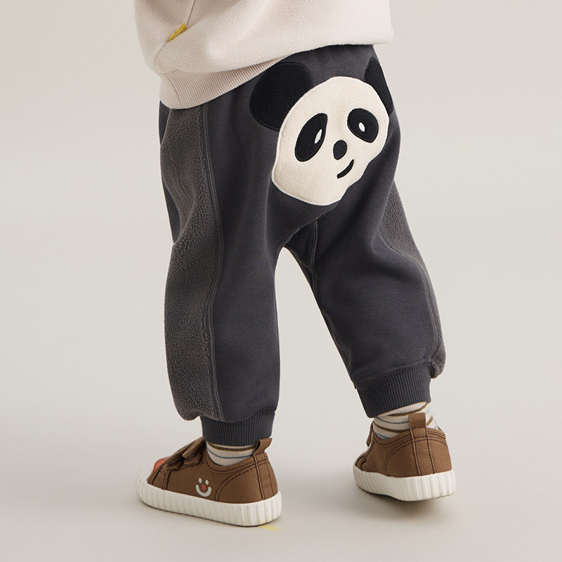 【糯米棉】papa爬爬冬季婴儿裤子加绒加厚宝宝大屁屁裤宽松长裤,淘宝优惠券,粉丝福利购,淘宝优惠卷