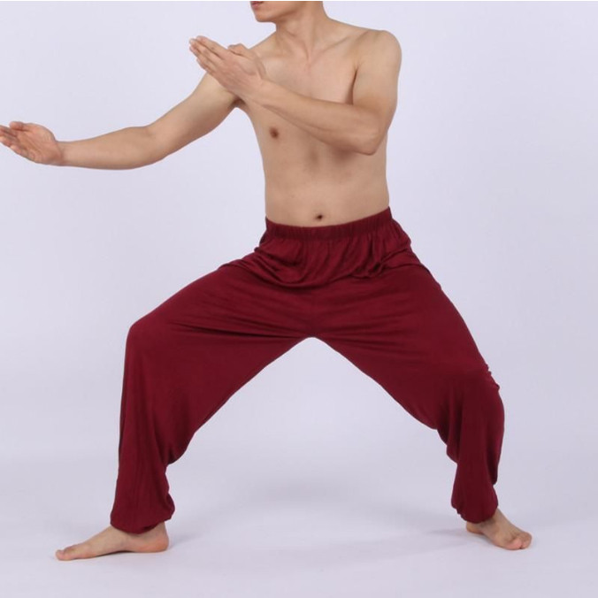 宏极棉麻夏季太极服裤练功裤男女灯笼裤武术裤瑜伽透气太极晨练裤,淘宝优惠券,粉丝福利购,淘宝优惠卷