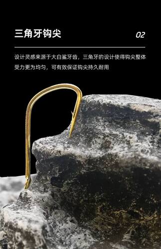 正品BKK有刺鱼钩绑好成品专用子线双钩勾鲤有刺歪嘴狼牙双钩鲢鱼 - 图1