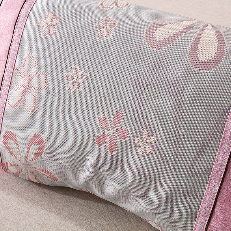 夏季冰丝枕套乳胶枕套蝴蝶形美容女士月牙56x35枕头套单人一对装