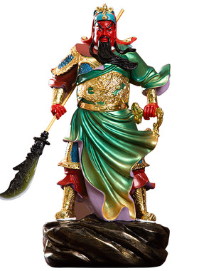 家用关公摆件招财关公佛像关羽武财神关二爷财神爷供奉神像