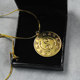 Bruce Lee's classic Tai Chi necklace K gold-plated necklace Long Ge personally designed Jeet Kune Do necklace souvenir