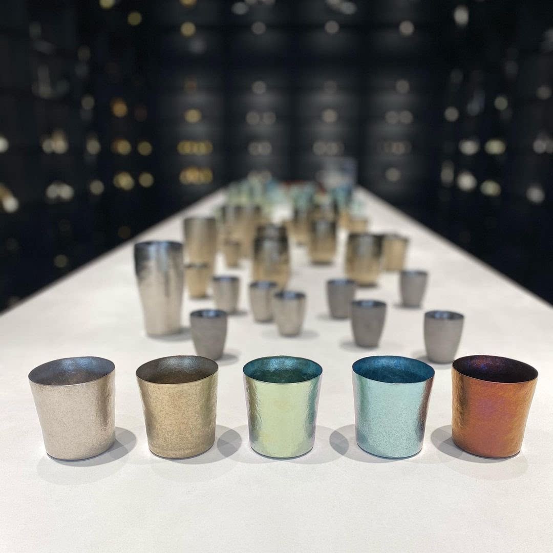 日本国礼sus gallery高档手工真空隔温纯钛威士忌杯保冷保温送礼-图0