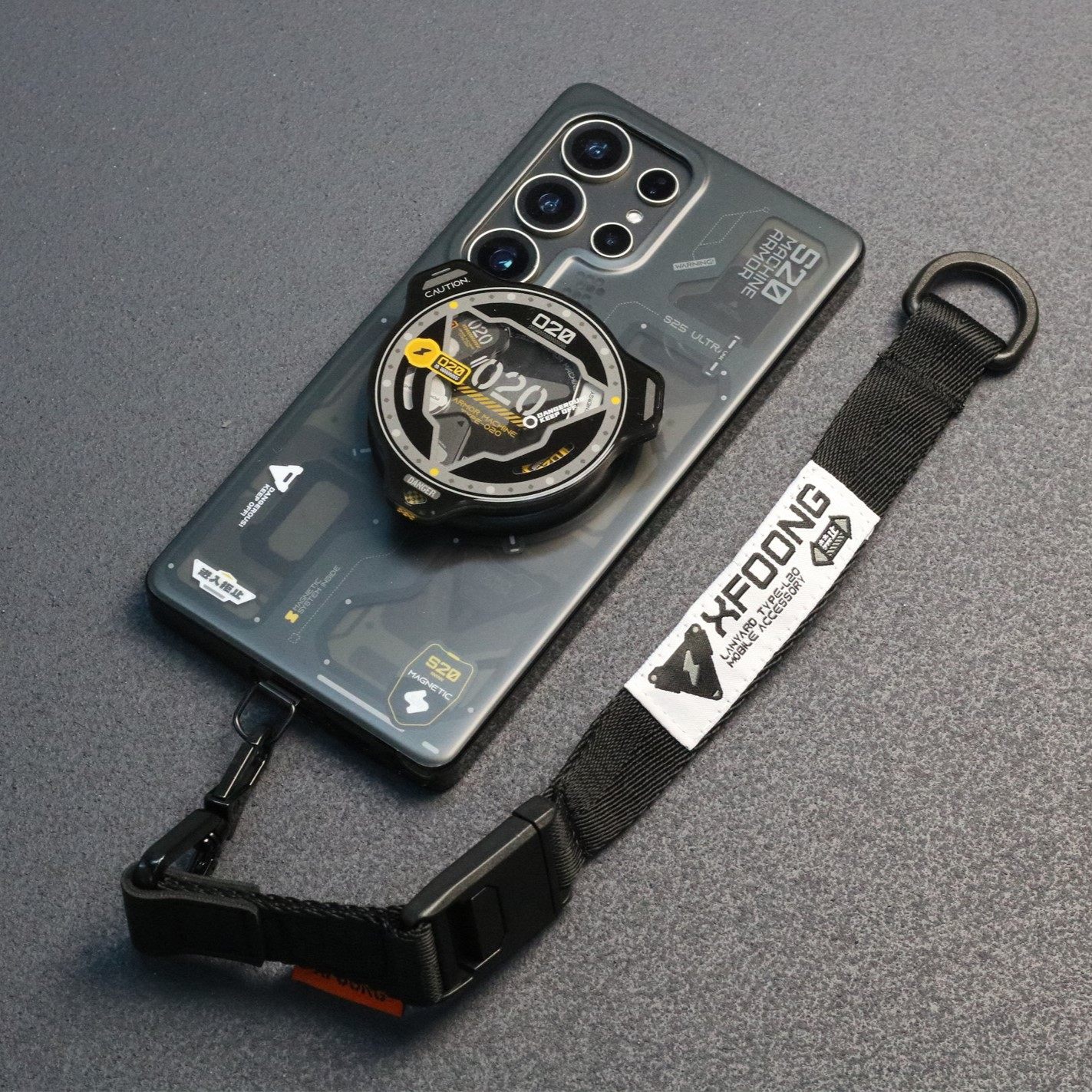 XFOONG原创|设计师品牌 机甲L20磁扣版 手机绳斜背绳 斜挎绳挂绳,淘宝优惠券,粉丝福利购,淘宝优惠卷