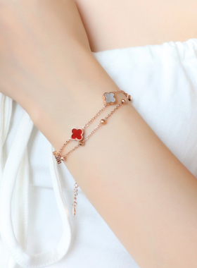 叠戴双层女生手链轻奢小众高级感