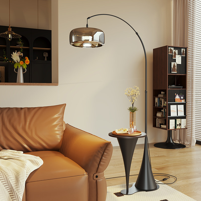 意式极简钓鱼落地灯轻奢客厅沙发旁边置物一体艺术设计师卧室台灯,淘宝优惠券,粉丝福利购,淘宝优惠卷