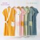 Pure cotton summer thin bath skirt bath towel for home women can wear and wrap water absorbent cotton gauze adult bathrobe for men and women the same style