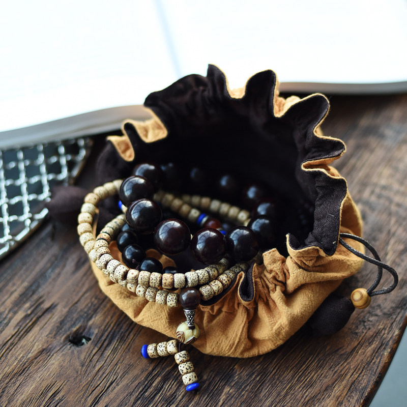 加厚抽绳文玩珠宝收纳布袋子大帽子形主人杯茶杯包装布袋抽绳束口,淘宝优惠券,粉丝福利购,淘宝优惠卷