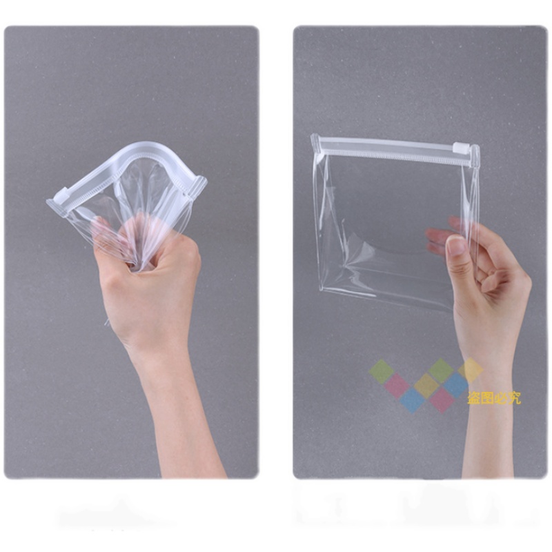 透明pvc化妆包洗漱包化妆品小样收纳包拉链袋口红收纳袋便携袋子 - 图3