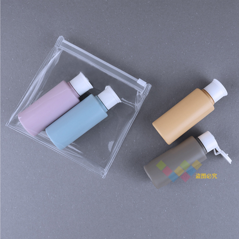 透明pvc化妆包洗漱包化妆品小样收纳包拉链袋口红收纳袋便携袋子 - 图1