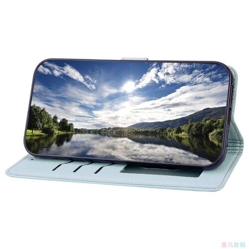 荔枝淡蓝适用Galaxy S24/S23/S22/S21/S20 Ultra三星翻盖手机壳Plus S10/S9/S8皮套防摔保护套男女电话壳 - 图1