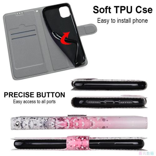 闪光粉适用GalaxyA04/A14/A24/A34/A54 5G三星翻盖手机壳4G S23皮套防摔保护套电话壳 - 图1