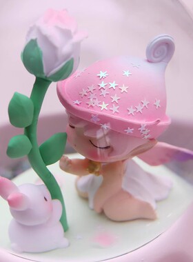 儿童礼品彩灯飘雪花水晶球音乐盒