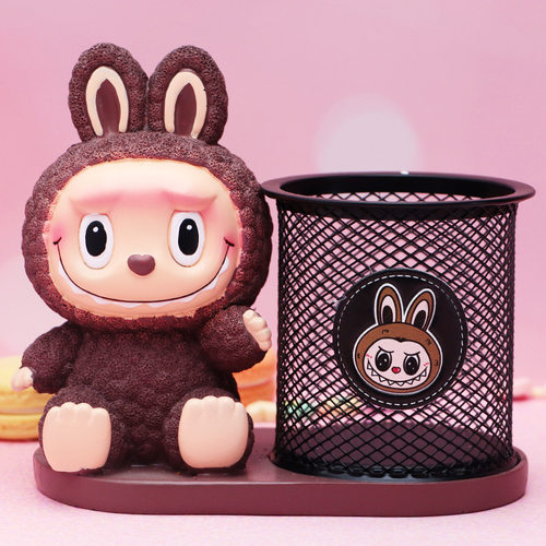 可爱黄油小熊笔筒创意小熊桌面收纳盒摆件送女孩学生儿童生日礼物 - 图2