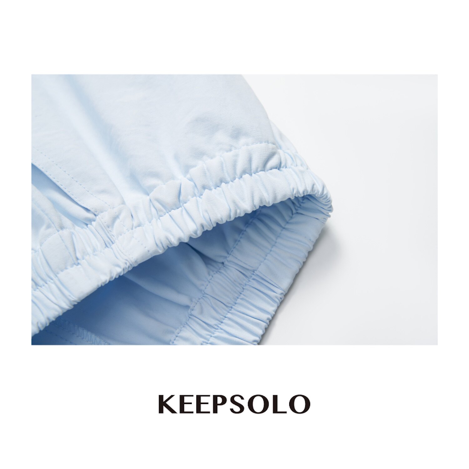 KeepSolo「肌肤的自由呼吸」舒氧亚麻休闲短裤裤子005
