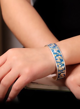 十二生肖福字足银9999手镯