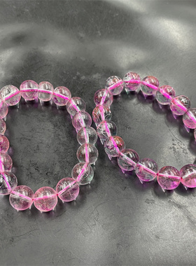 特价款 12毫米粉彩色琉璃仿玉圆珠手链 手串 特价