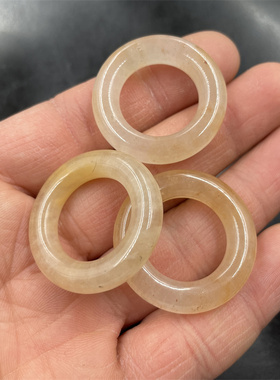 32毫米圆圈跑环青花玉