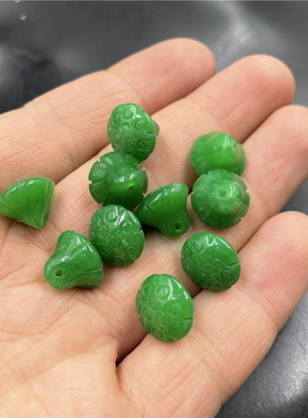 干青莲蓬吊坠翠玉挂件