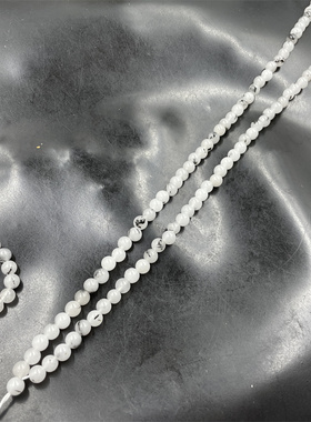 6毫米飘花玉珠链子项链